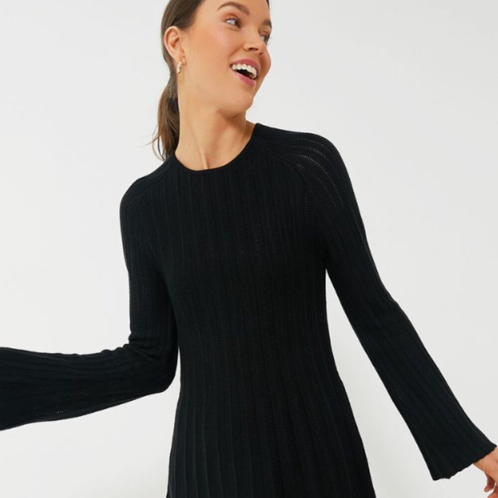 Tuckernuck POMANDER PLACE Black Adi Knit Dress NWT SZ S